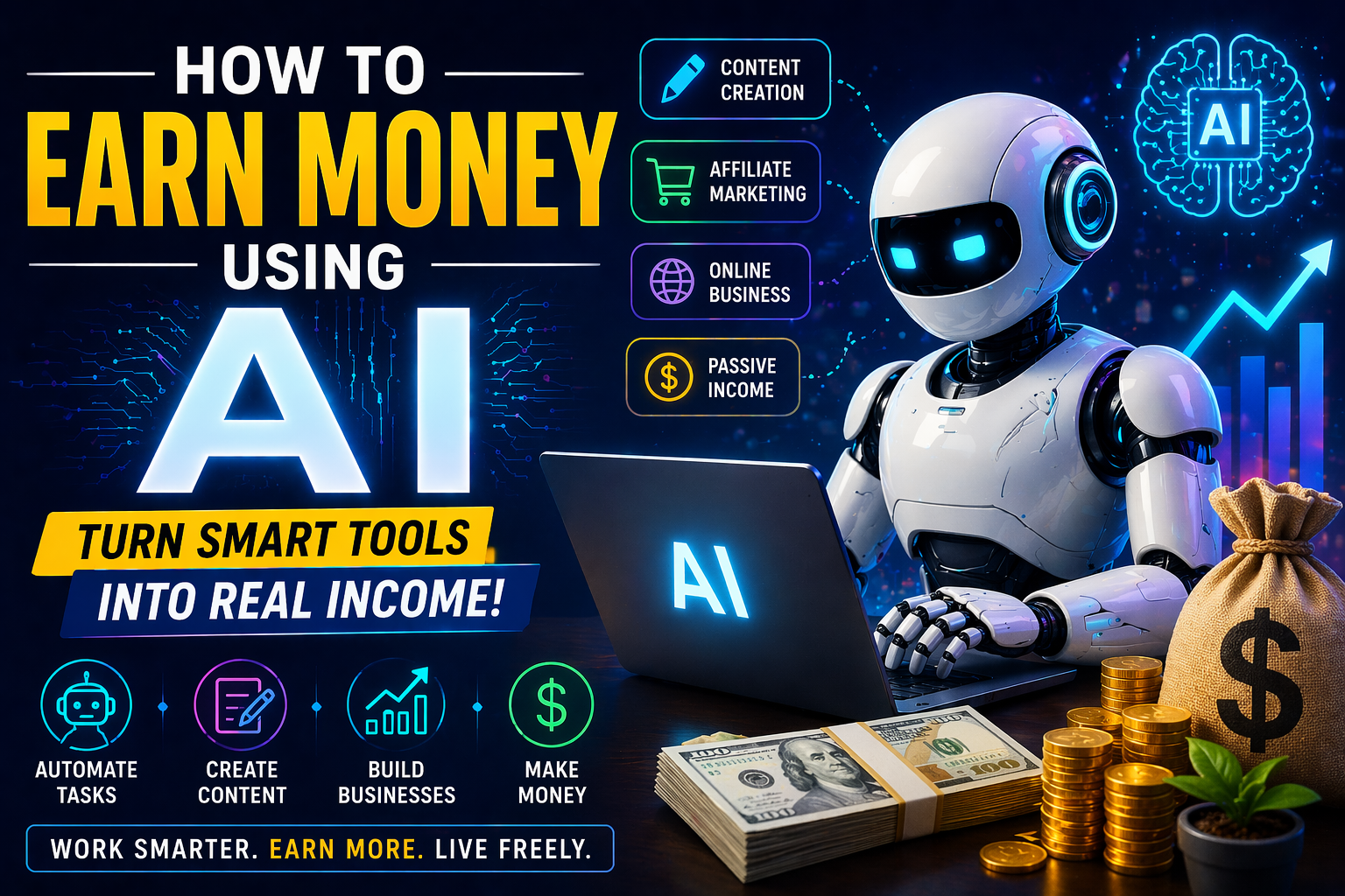 “AI Side Hustles: How to Start Earning with Artificial Intelligence Today”
